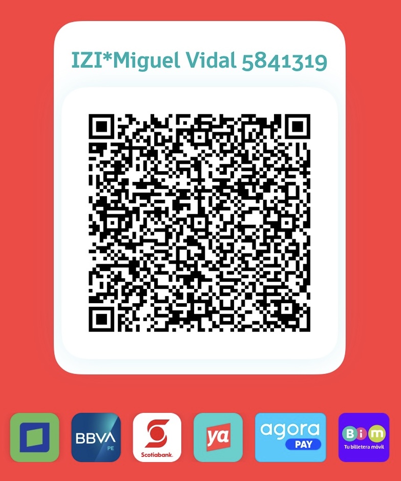 Código QR de Izipay — Miguel Vidal